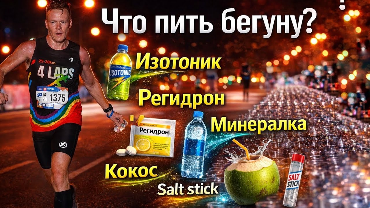 Идеальный изотоник своими руками. Что пить до/ во время/ после бега.