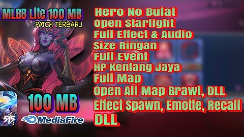 Data MLBB Lite Full Skin & Hero patch Roger M3 Terbaru ( 100 MB ) - Size Ringan || no Clickbait