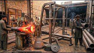 How Giant Gym Machines Are Made | Traditional Pakistani Factory Process