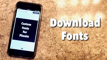 How To Download Custom Fonts For Phonto!