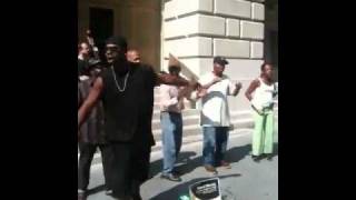 Singers performing - Wall Street, NYC