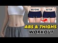 Abs &amp; Thighs Exercise | 2 in 1 Exercise for Abdomen &amp; Legs | Effective at way to Lose Weight at Home