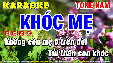 Karaoke Khóc Mẹ Tone Nam - Hà Sơn ( Beat Mới ) - Karaoke Phi Long