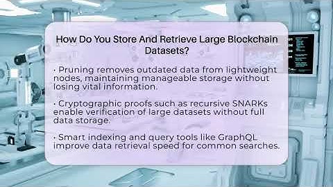 How Do You Store And Retrieve Large Blockchain Datasets? - Talking Tech Trends