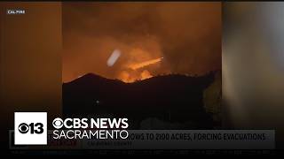 Calaveras County Gann Fire grows to 2,100 acres