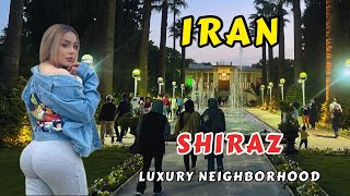 Walking tour of Iran|The great festival of Shiraz Day at luxury neighborhood |boys and girls freedom