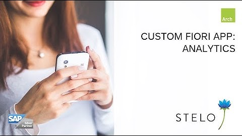 SAP Fiori apps with Stelo: Analytics of Floe Mass Correspondence
