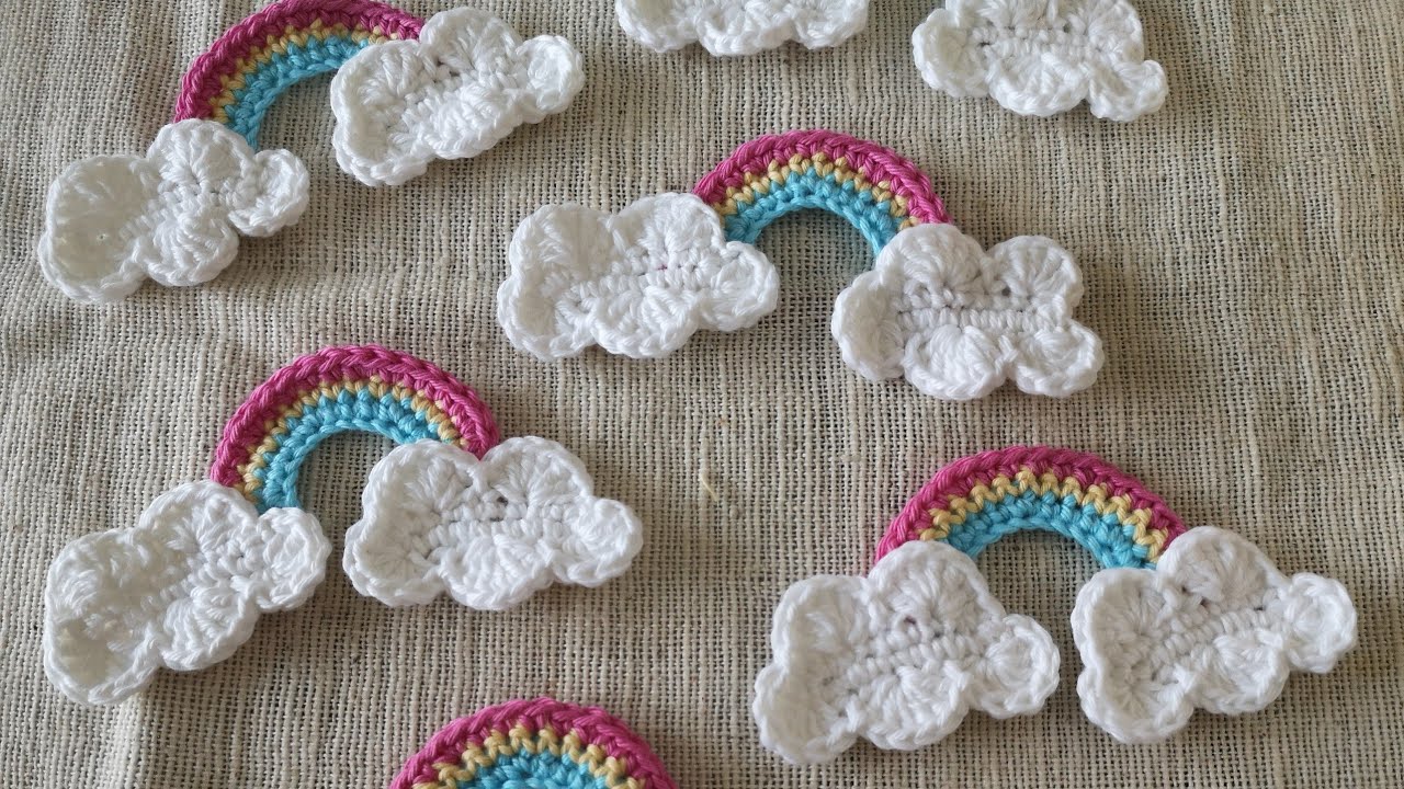 crochet rainbow free pattern (sub Eng) (Instagram: lalana_cutecrochet)​