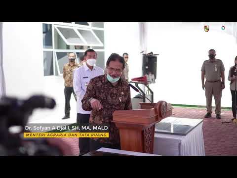 Wali Kota Pekanbaru Dampingi Menteri ATR/BPN Resmikan Kantor BPN Pekanbaru
