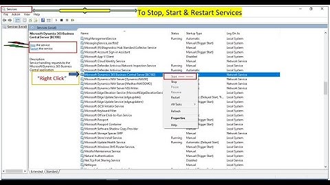 How-to Start Windows Services || Restart, Stop 