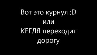 Чуть не сбил кеглю на пешеходном переходе :D