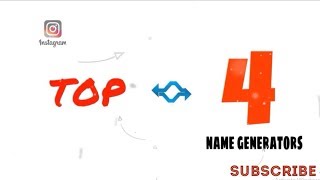 TOP 4 GOOD INSTAGRAM NAME GENERATORS