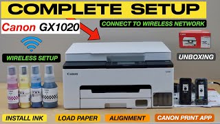 Canon Maxify Gx1020 Setup, Install Printheads & Ink, Wireless Setup, Canon Print App, Setup In Phone
