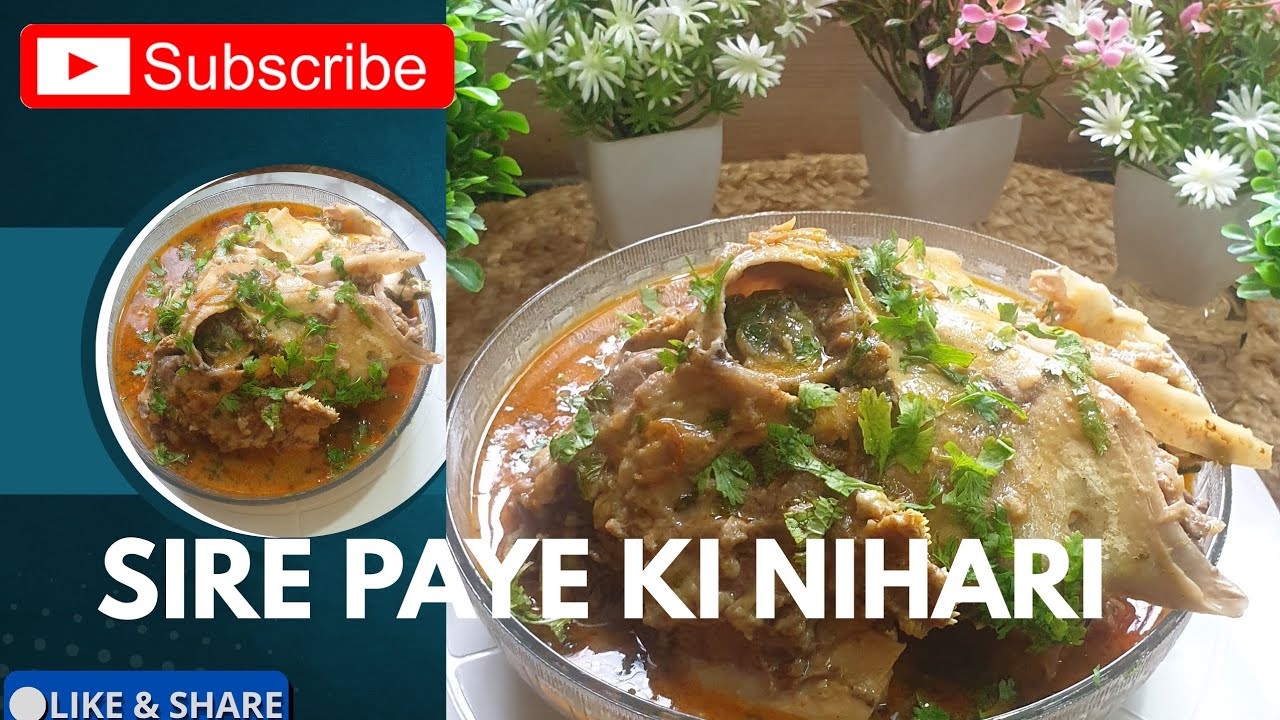 Hyderabadi style Mutton Paya Sira Nihari Bakrid special recipes 