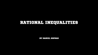 Rational Inequalities