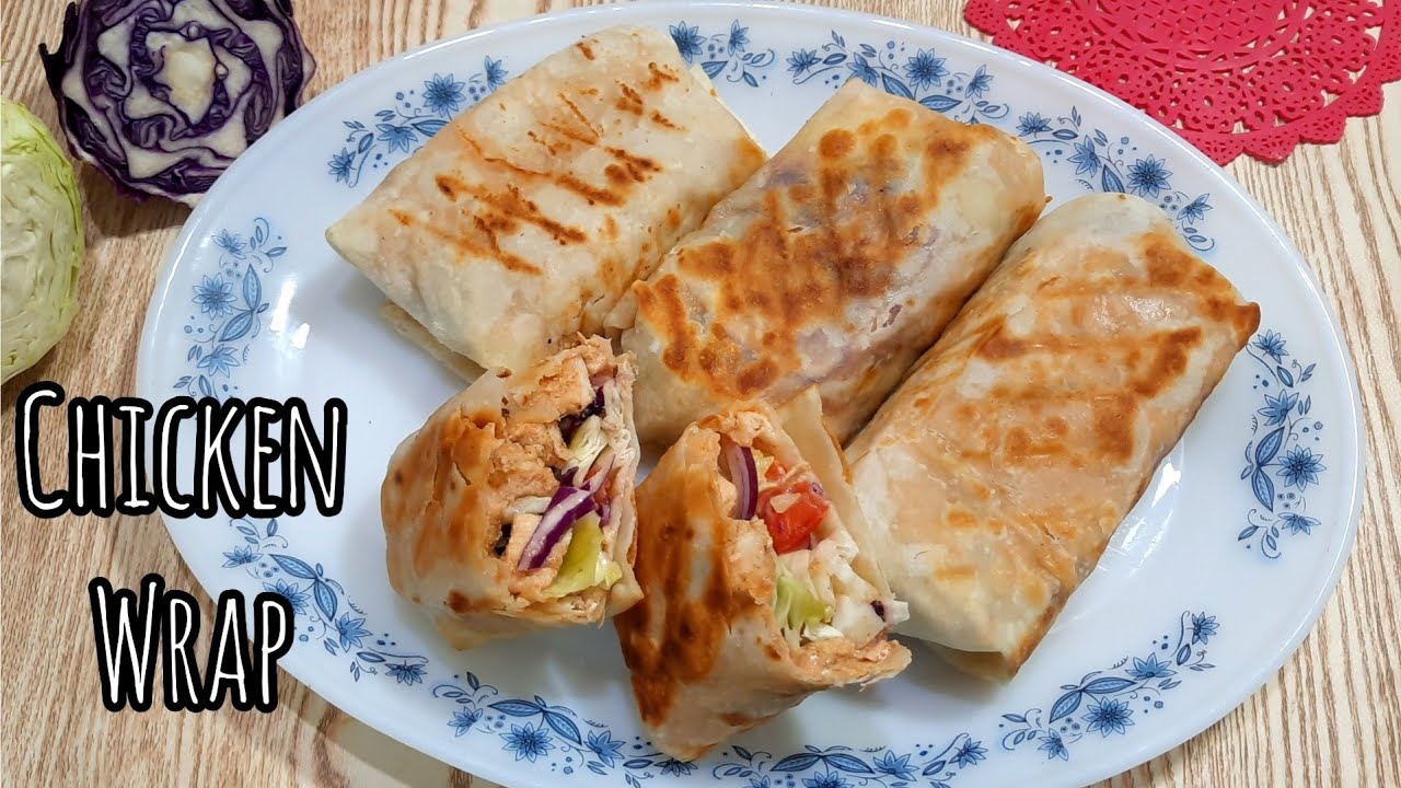 Chicken Wrap Recipe Chicken Tortilla Wraps Quick and Easy Recipe