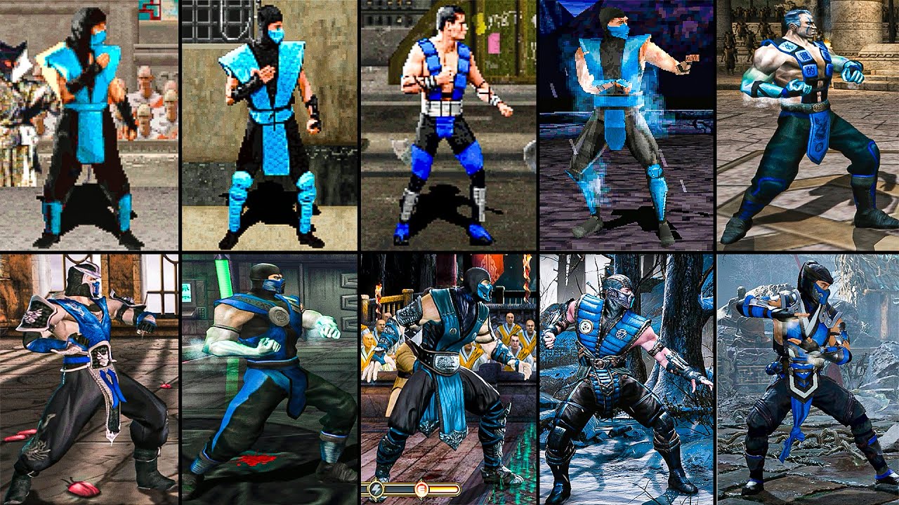 [OLD] Mortal Kombat SUB-ZERO Graphic Evolution 1992-2019 | 2K 60FPS # ...