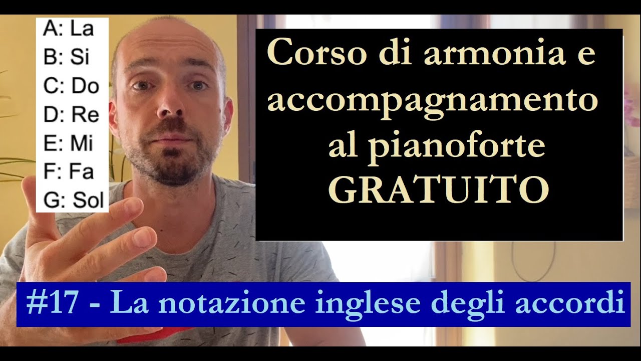 #17, Notazione inglese o anglosassone degli accordi (Corso di Armonia