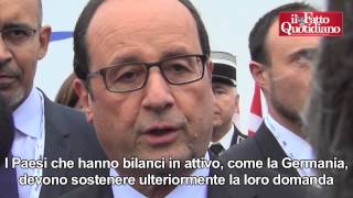 Ue, Hollande Alla Merkel Tutti Facciano Sacrifici. Schulz Non È Summit Su 3%