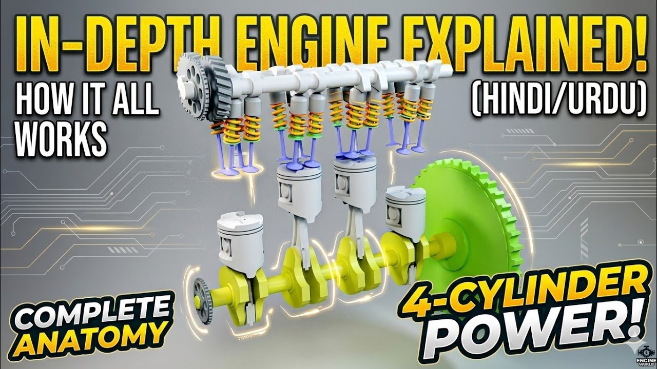 How a 4-Cylinder Engine Works – Complete Animation - YouTube