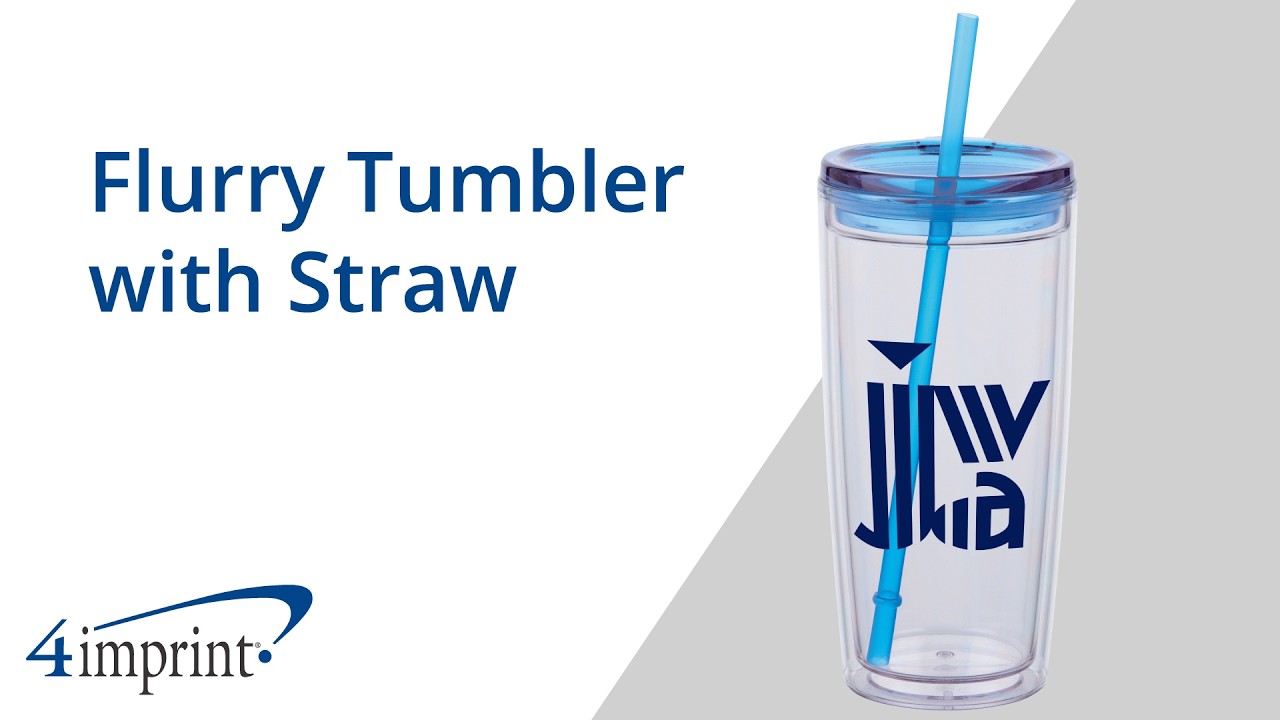 Flurry Tumbler with Straw from 4imprint