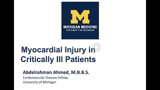 Abdelraham Ahmed, CVM Grand Rounds, 4 25 24 by Michigan Medicine 61 views 6 days ago 1 hour