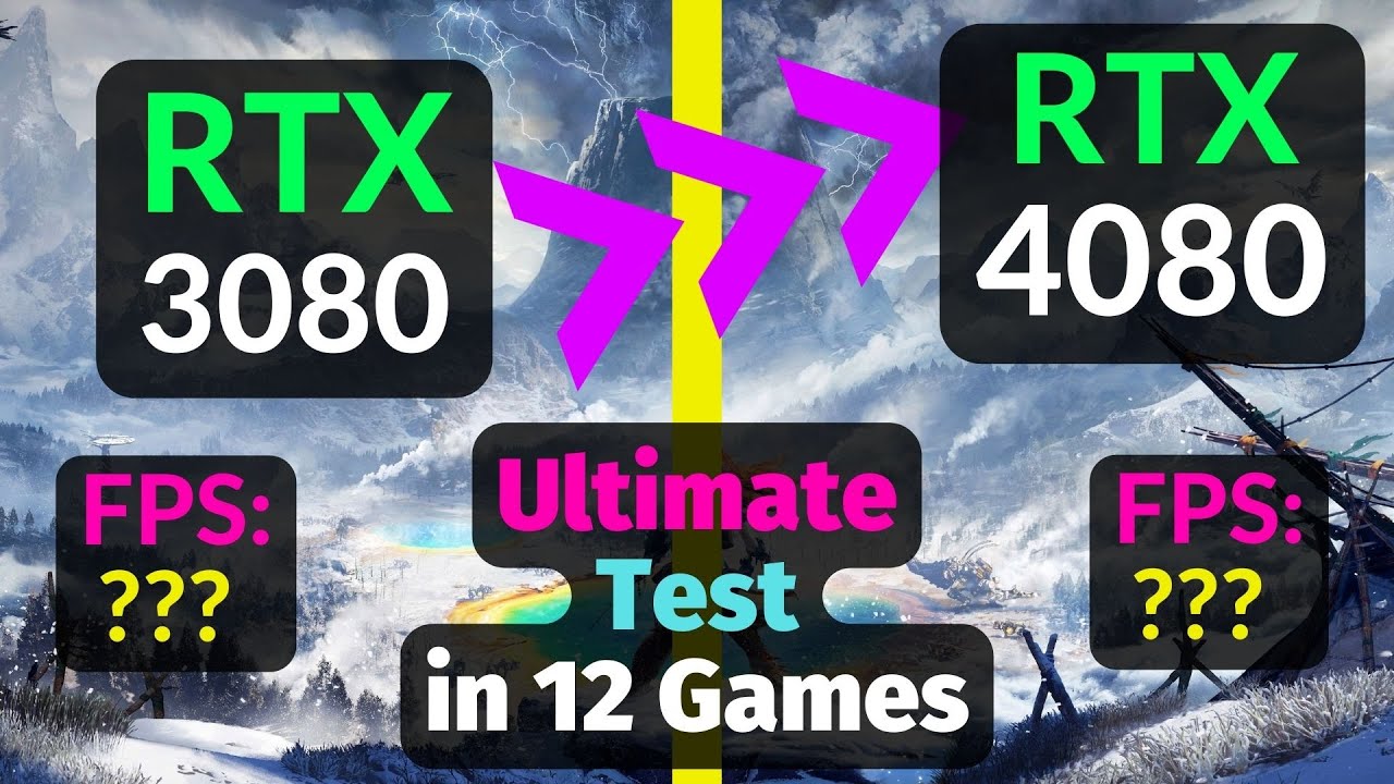RTX 3080 vs RTX 4080 TEST in 12 GAMES / DLSS 3 / 1080p 1440p 4K / Ray ...