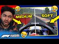 DIFFERENT TYRES ON FRONT WHEELS MID-RACE! ILLEGAL! BIG GLITCH F1 2021 GAME!