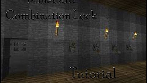 Minecraft Simple Combination Lock Tutorial