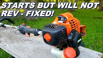 Echo trimmer starts but will not rev.