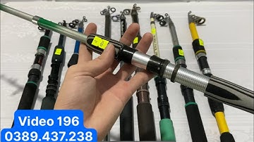 Máy câu Nhật bãi : Lô cần câu cá rút mini nhật bãi giá chỉ 150k, Video 196