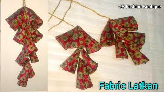 New designer fabric latkan for blouse, Kurti and Top || DIY Tessels || कपड़े की लटकन बनाने का तरीका।