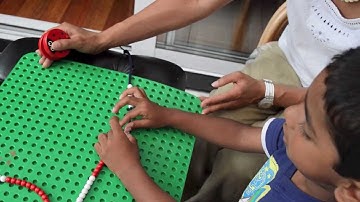 Counting to 10 using the bead string & counting castanet