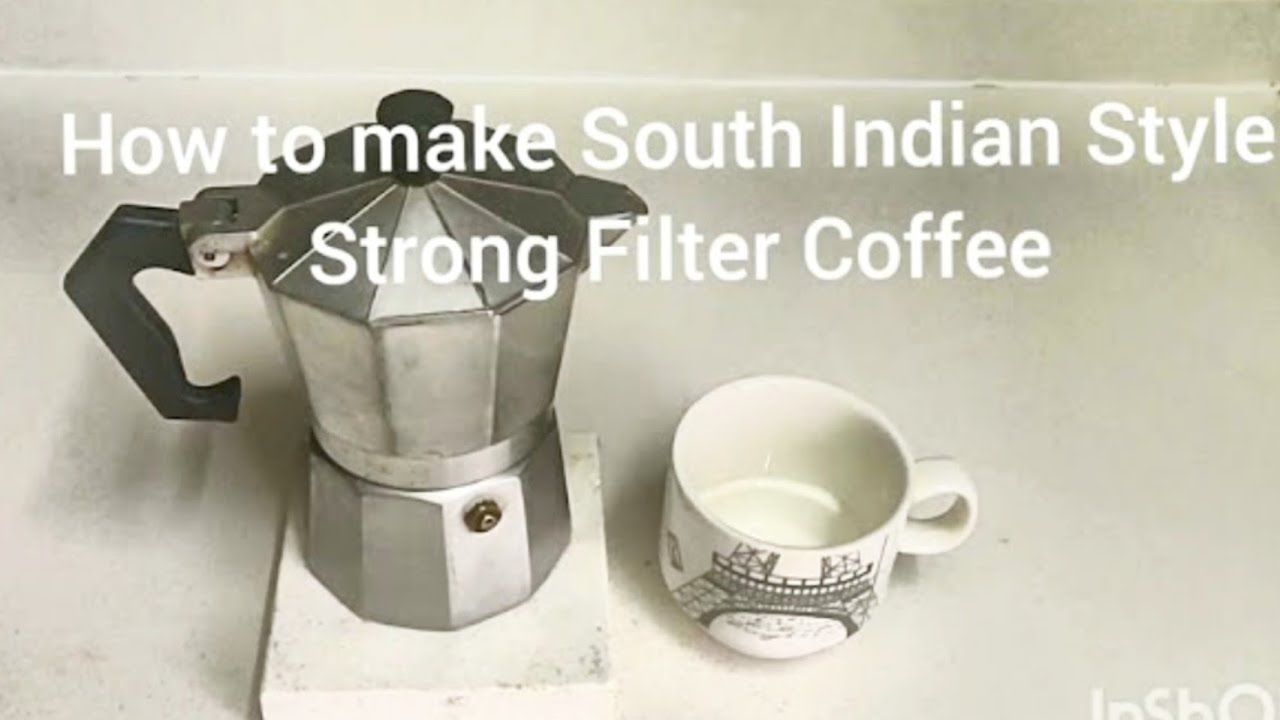 How to make strong filter coffee using coffee maker 