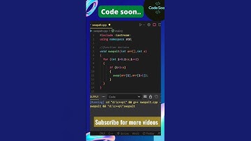 Swap Alternate elements in an array C++ || c++ program || #coding #codingshortvideo  #codesoon