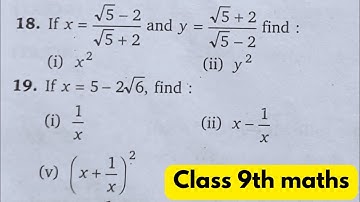 Class 9th maths -Ex 3.2 Q 18,19 -Rationalisation-Balaji publication