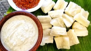 How to make Kerala Style Tapioca With Coconut Curd Chutney recipe easily