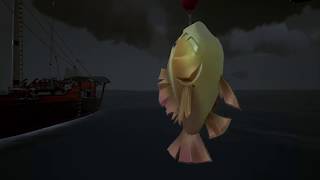 Sea of thieves: Catching a Forsaken Devilfish Trophy version. (Rarest devilfish, Grubs required)