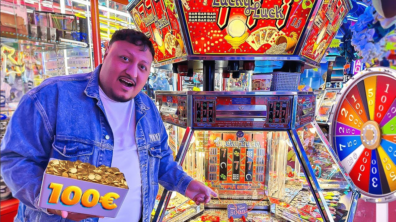 100€ dans une MACHINE A SOUS à la FETE FORAINE