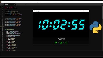 Hacer un reloj  en Python usando Tkinter - Diseño adaptable
