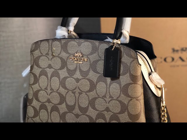 Coach Khaki/Olive Green Signature Coated Canvas Mini Lillie