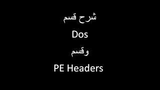 شرح قسم Dos وقسم PE Headers screenshot 4