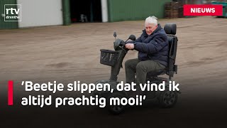 Klaas (80) gaat viraal met zijn driftende scootmobiel | RTV Drenthe