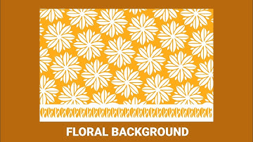 seamless floral background tutorial,  vector flower background tutorial in illustrator