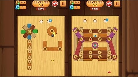 Screw Puzzle: Wood Nut & Bolt - Level 99