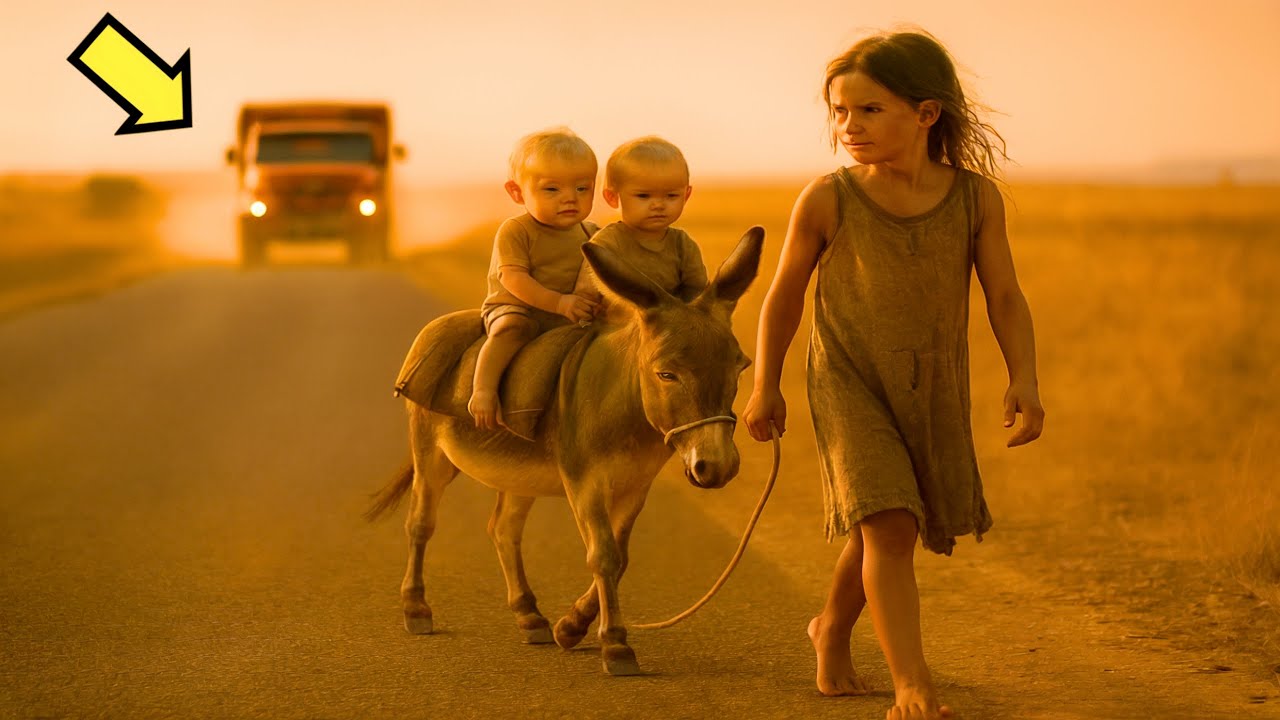 KAMIONЏIJA VIDI NAPUŠTENU DJEVOJČICU SA BLIZANCIMA NA ULICI… I ONO ŠTO UČINI…