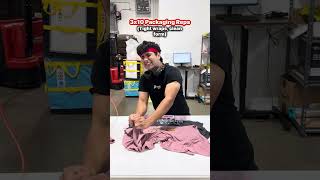 😂 DTF powder, presses, and packaging - our daily workout plan!