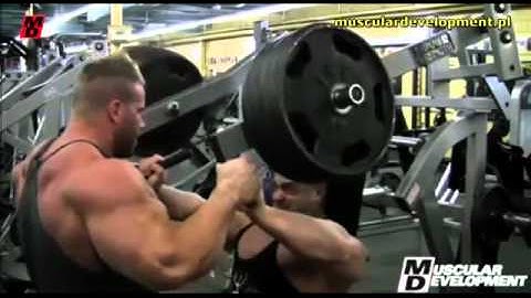 Jay Cutler & Evan Centopani training CHEST