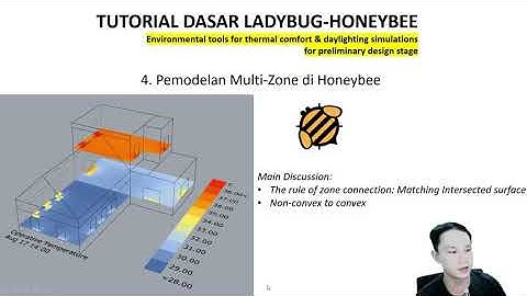 4.a. Pemodelan multi zone di Honeybee
