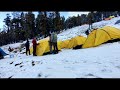 Timelapse video of tent setup at Kedarkantha Base Camp | #shorts